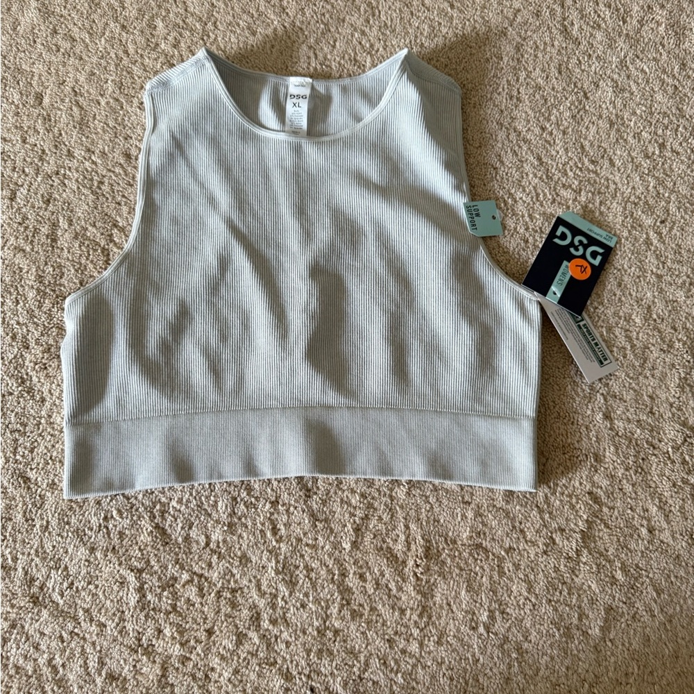 DSG Heather Gray Sleeveless Crop Top